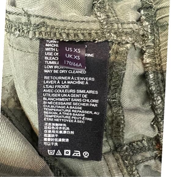 Anthropologie Green Camo Camouflage Leda Utility Joggers Lyocell - Picture 12 of 14